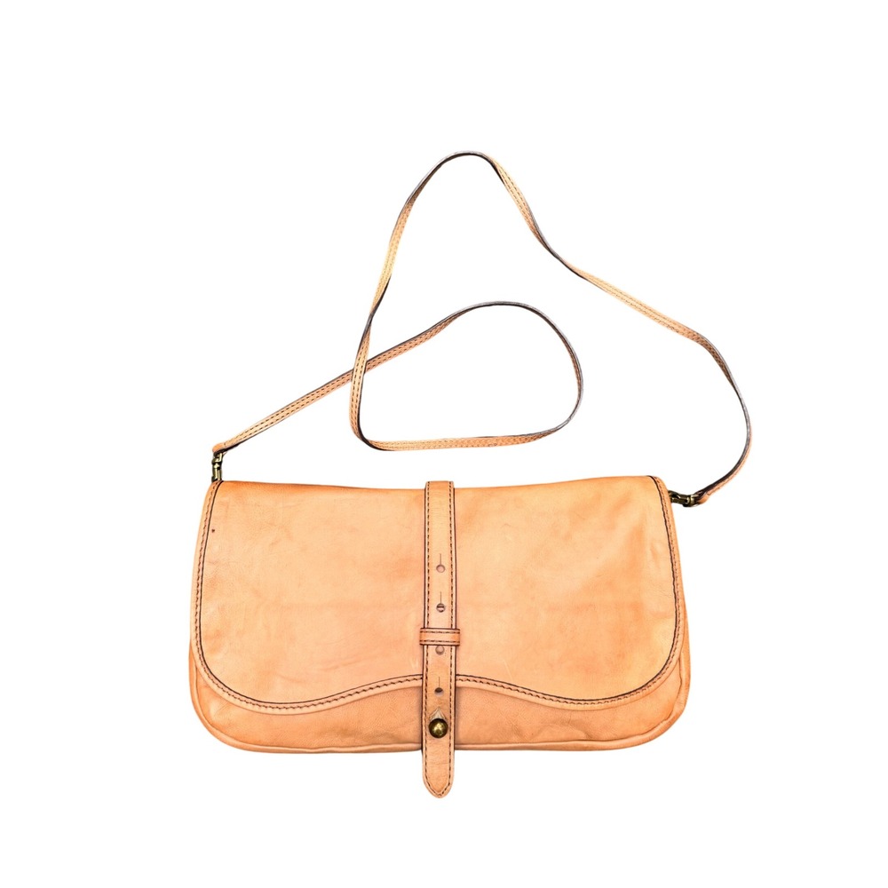 Kate‎ Spade Westward Emily and Meritt Tan Vachetta Leather Crossbody Saddle Bag